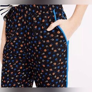 Floral Prairie Posies Print Pull-On Track Trousers